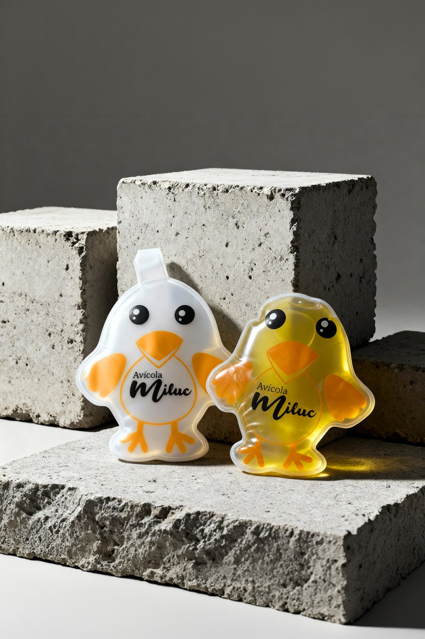 Compresas térmicas pollito Avícola Miluc