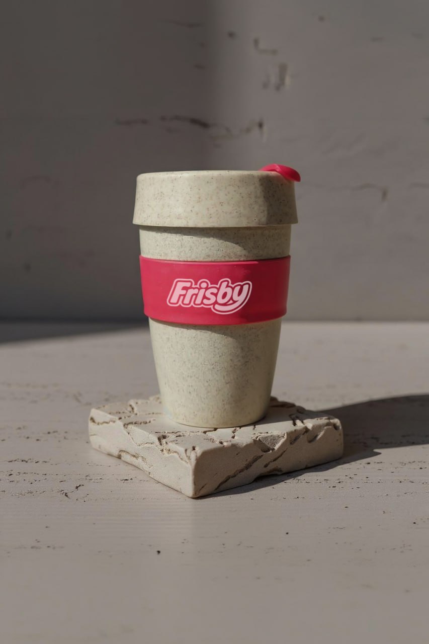 Vaso reusable beige Frisby