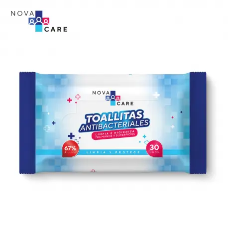 TOALLITAS ANTIBACTERIALES ALCOHOL 67%