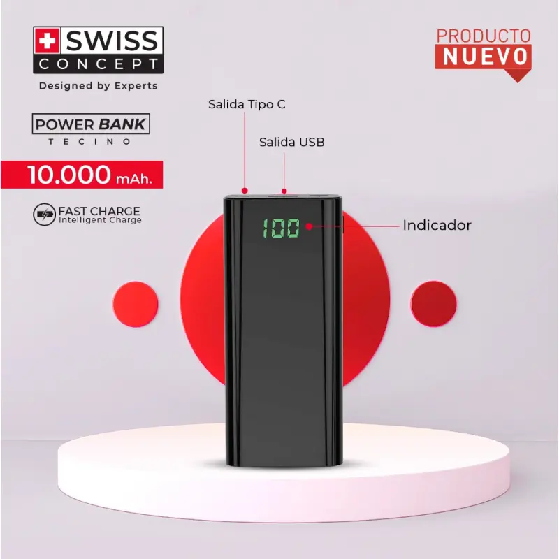 POWER BANK TECINO 10.000 mAh. 2