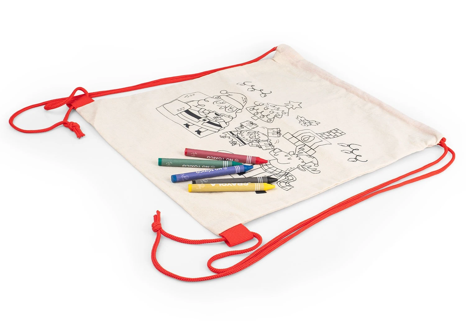 Morral para Colorear Santa 2