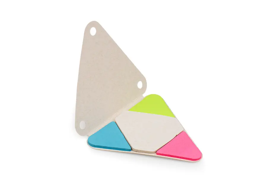 Set memos Triangle personalizado con logo - Promall Colombia