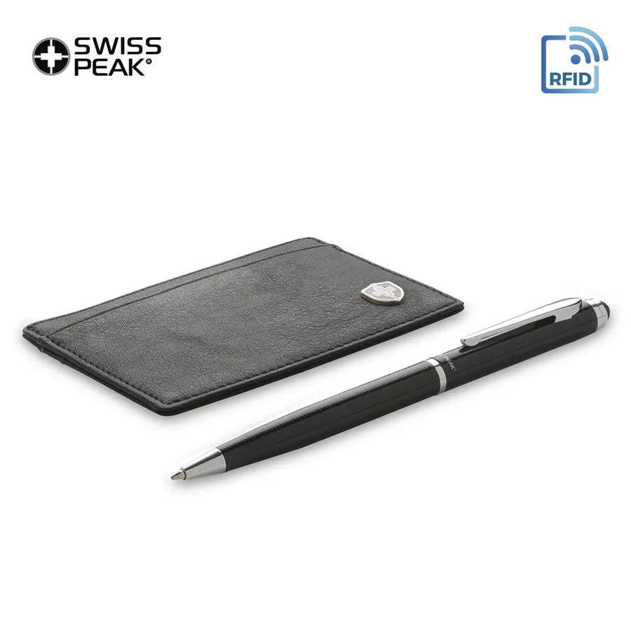 Set de Portatarjetas y Bolígrafos Swisspeak