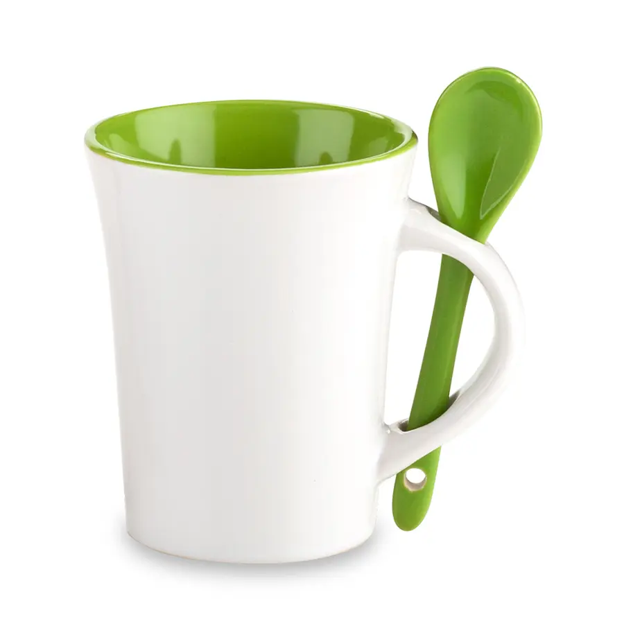 MUG CERÁMICA CON CUCHARA TRUMP 10OZ 10