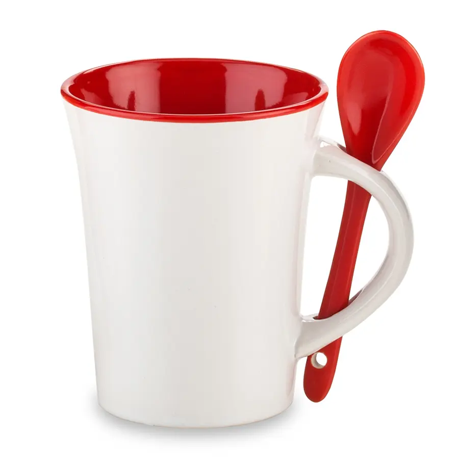 MUG CERÁMICA CON CUCHARA TRUMP 10OZ 12