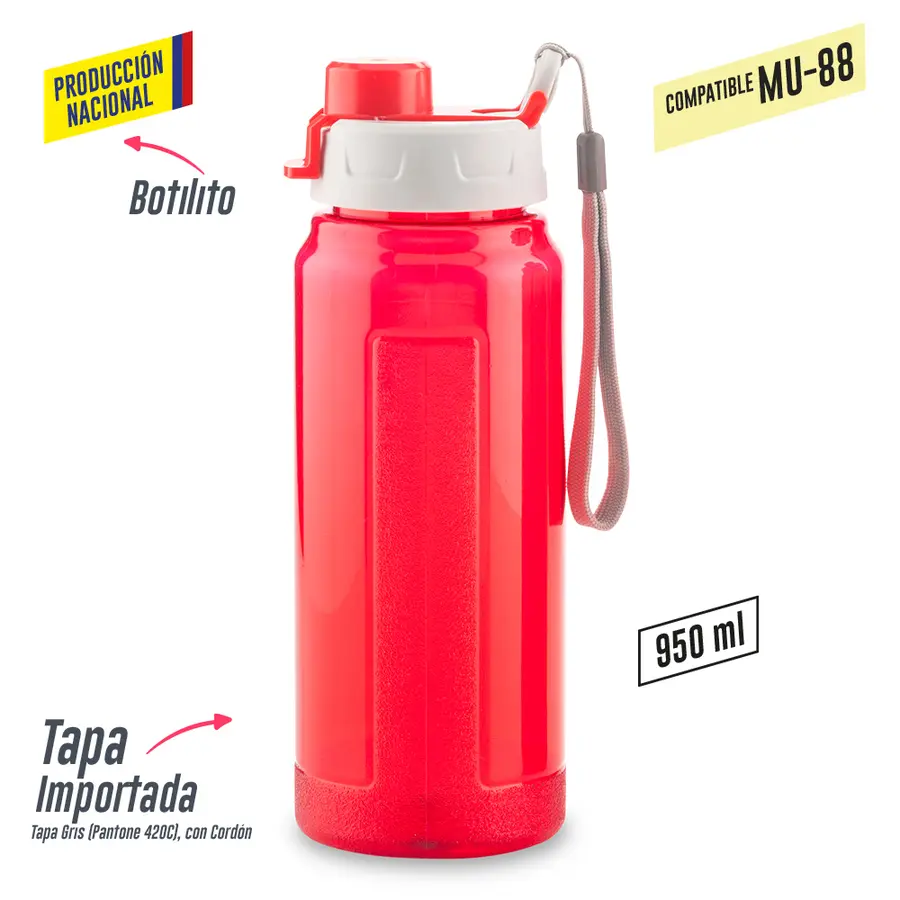 Botilito Plástico Galaxy 900 ml - Producción Nacional 13