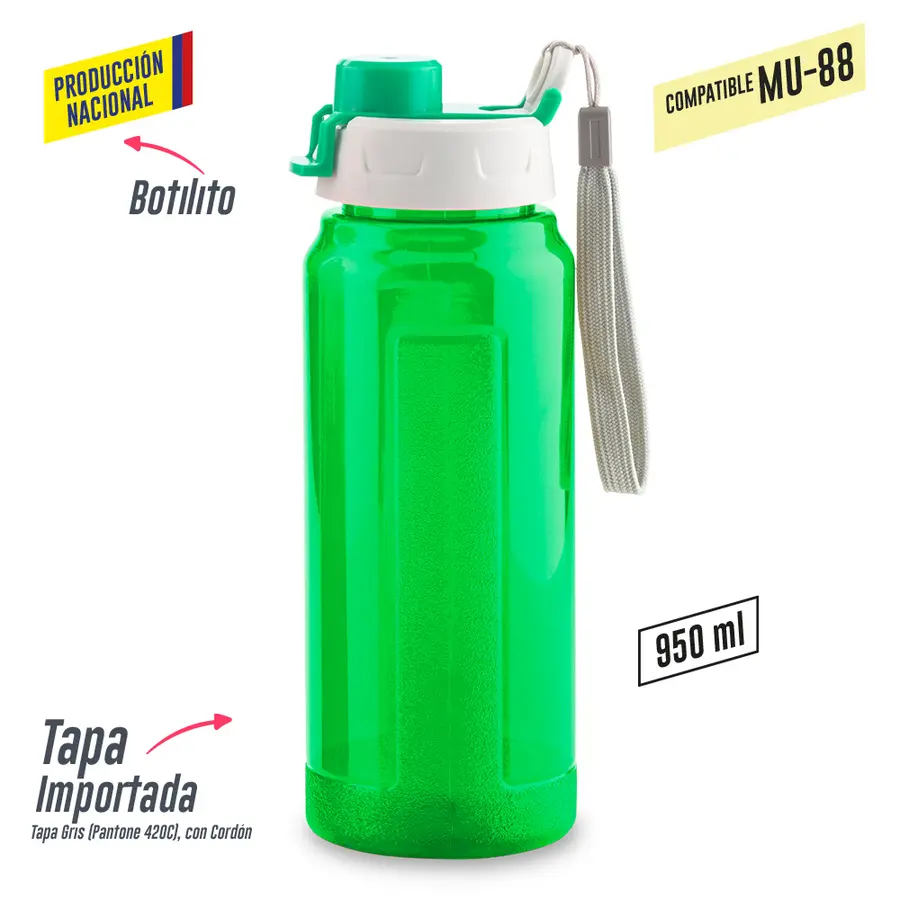 Botilito Plástico Galaxy 900 ml - Producción Nacional 14