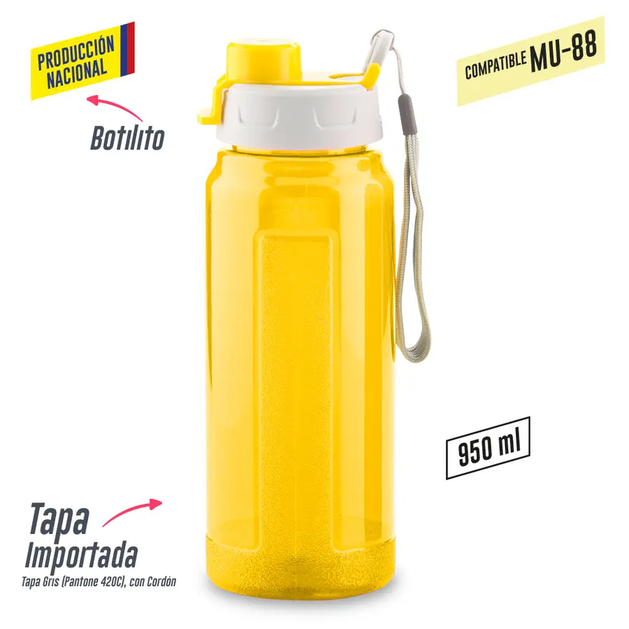 Botilito Plástico Galaxy 900 ml - Producción Nacional 9