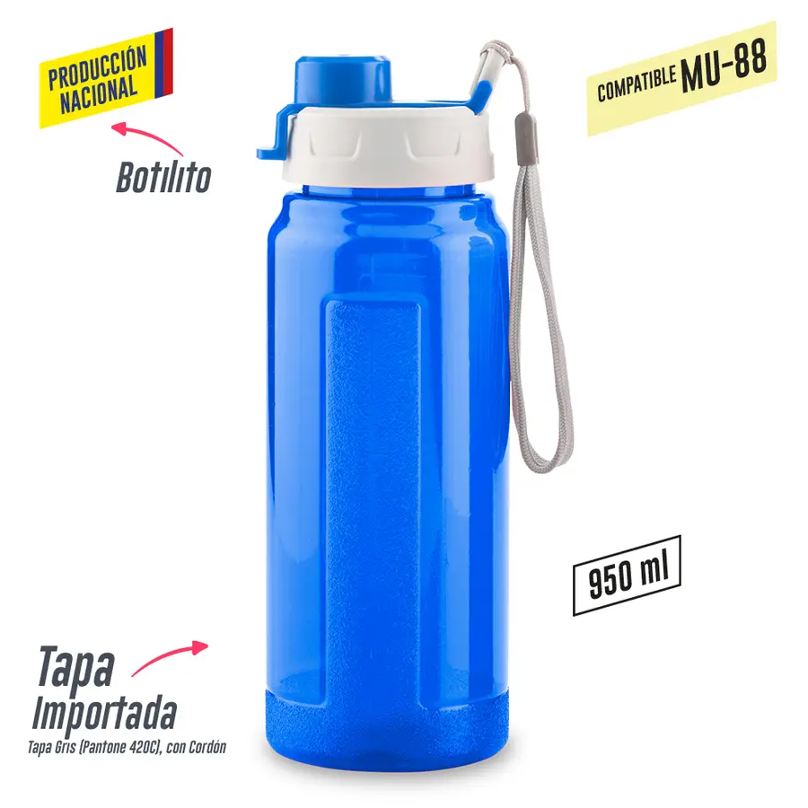 Botilito Plástico Galaxy 900 ml - Producción Nacional 10