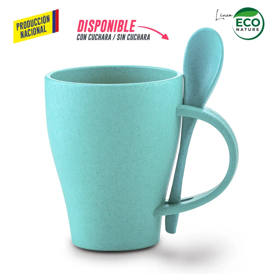 MUG PLÁSTICO CON CUCHARA TIFFANY 350ML - PRODUCCIÓN NACIONAL 11