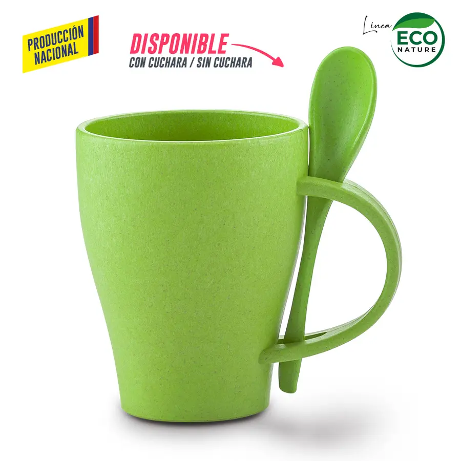 MUG PLÁSTICO CON CUCHARA TIFFANY 350ML - PRODUCCIÓN NACIONAL 9