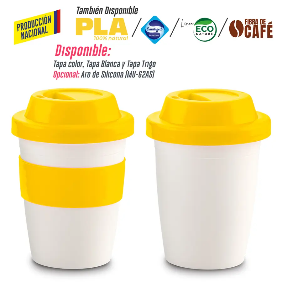 MUG PLÁSTICO COFFEE PLUS 12OZ- PRODUCCIÓN NACIONA 11