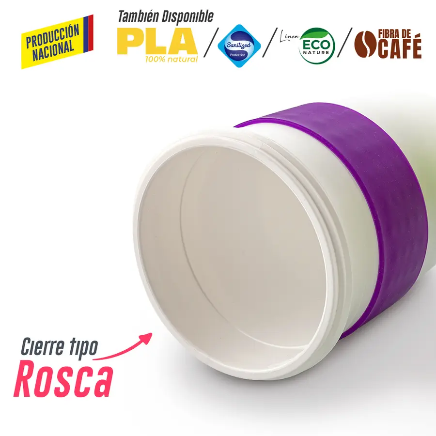 MUG PLÁSTICO COFFEE PLUS 12OZ- PRODUCCIÓN NACIONA 15
