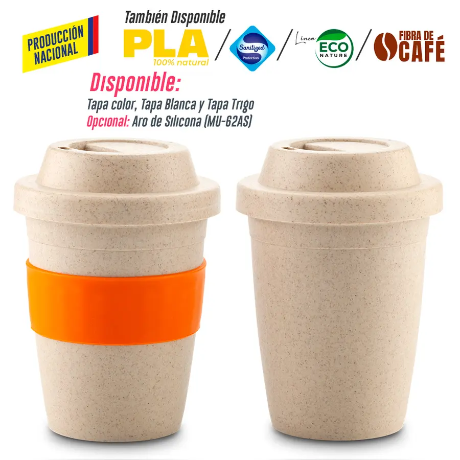 MUG PLÁSTICO COFFEE PLUS 12OZ- PRODUCCIÓN NACIONA 16