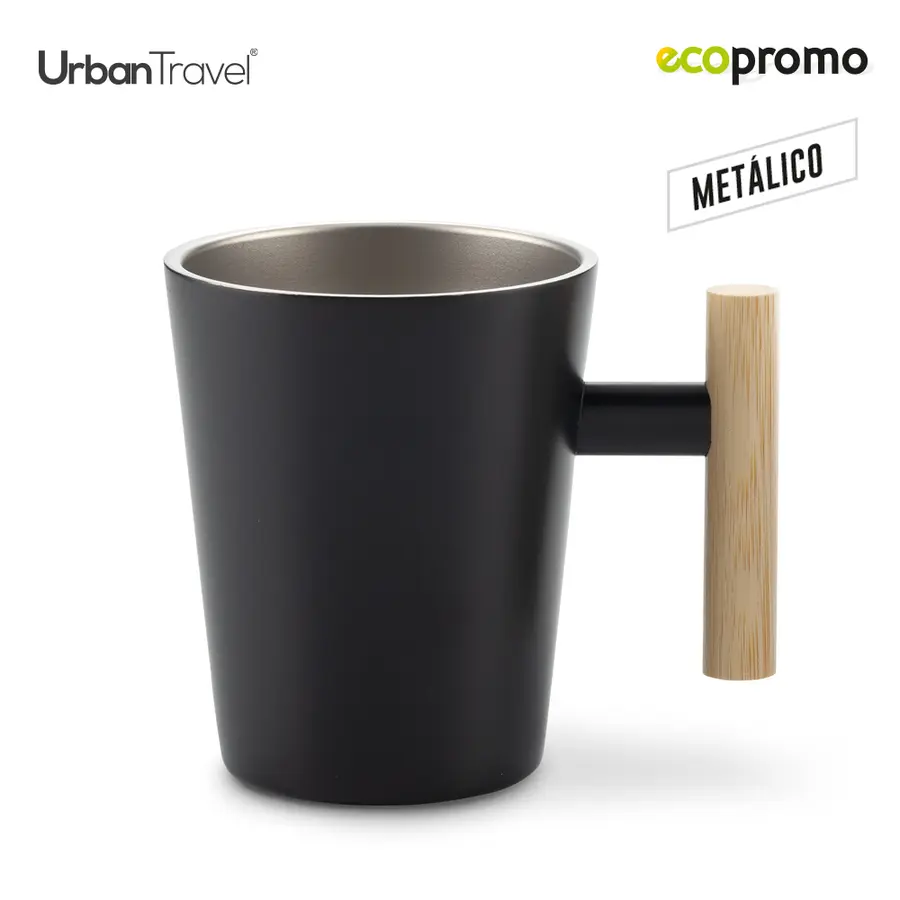 Mug Metálico Torval Urban Travel 400ml
