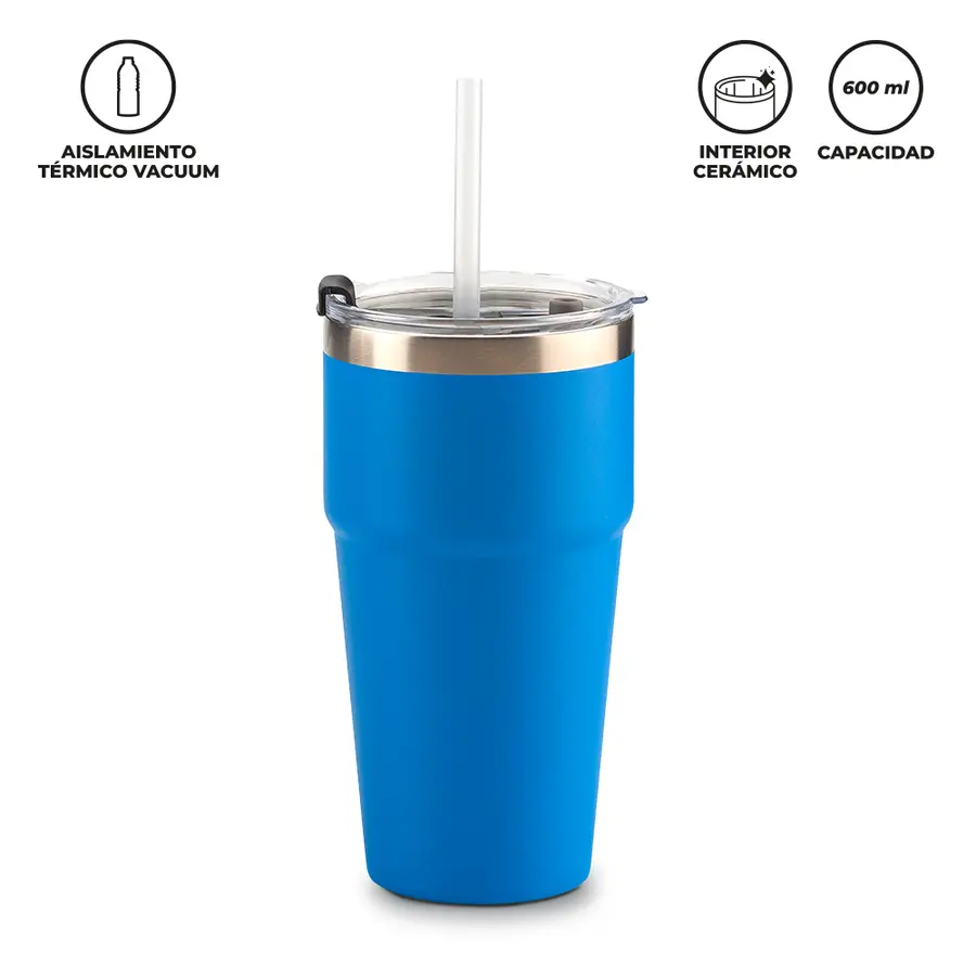 MUG METALICO LUMIX 600ml personalizado con logo - Promall Colombia