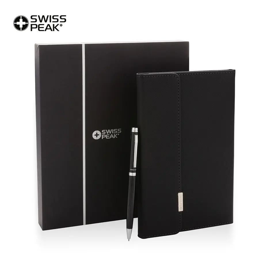Set de Boligrafo y Libreta Swisspeak Lux 12