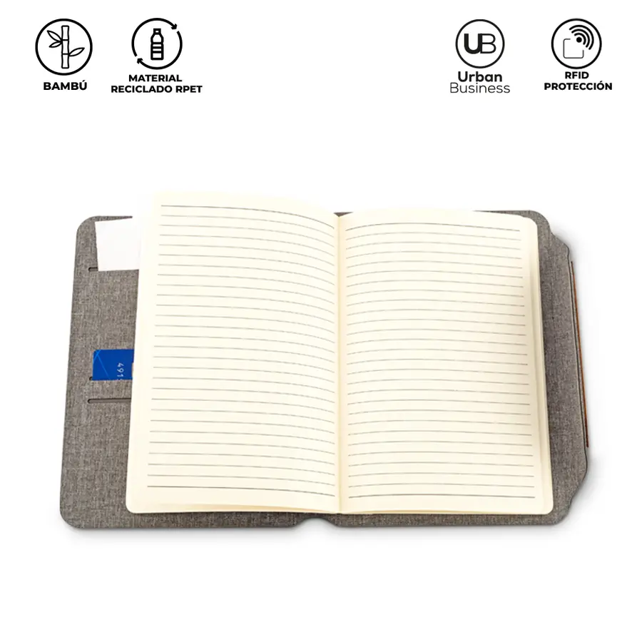 Libreta Multifuncional RPET Bamboo Urban Business
