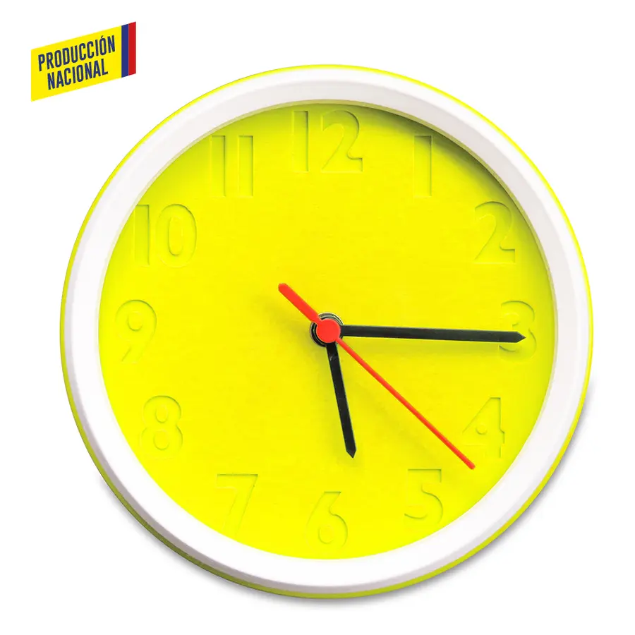 RELOJ DE PARED COLORS - PRODUCCIÓN NACIONAL 11