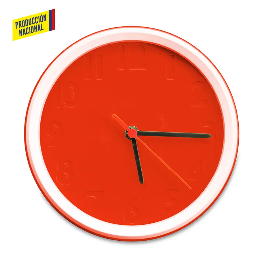 RELOJ DE PARED COLORS - PRODUCCIÓN NACIONAL 14