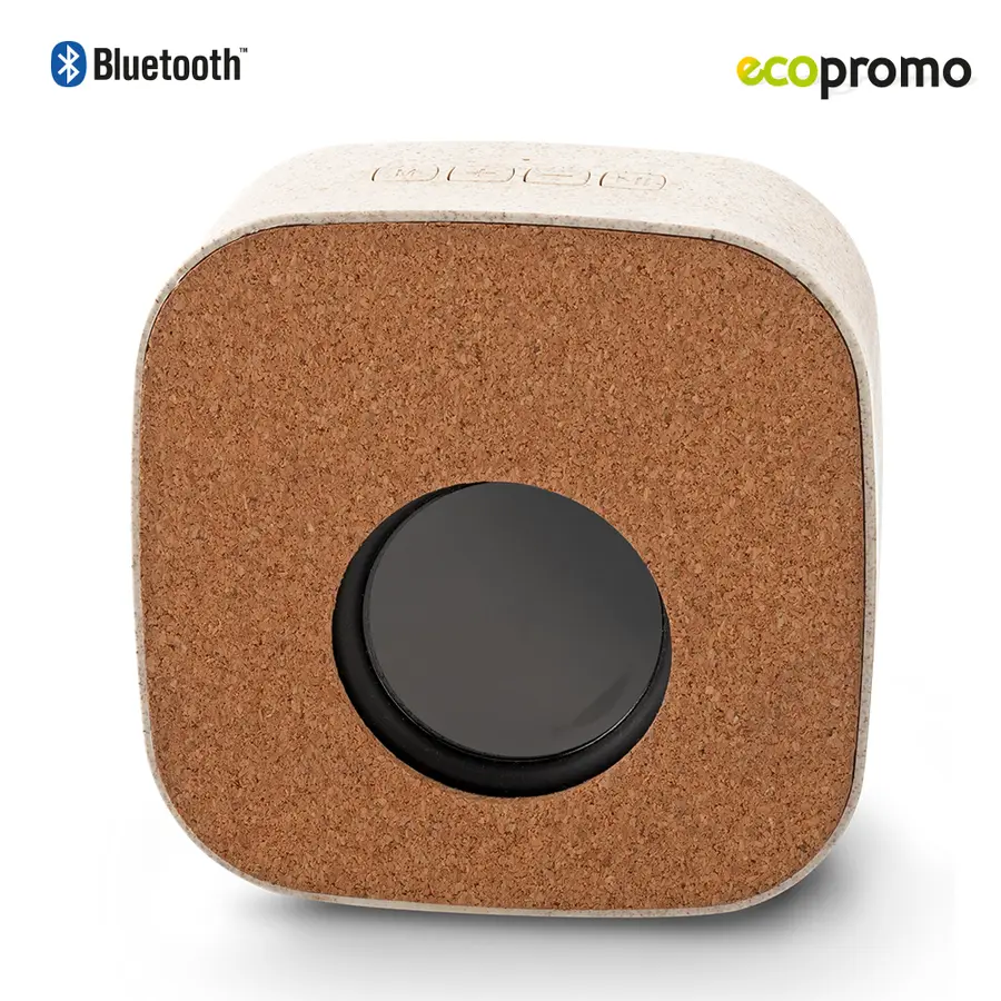 Speaker Bluetooth Eco Cork personalizado con logo - Promall Colombia