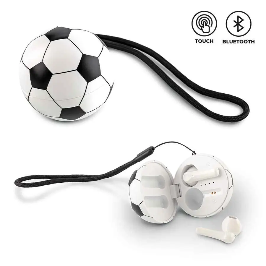 Audífonos Bluetooth Soccer Ball personalizado con logo - Promall Colombia