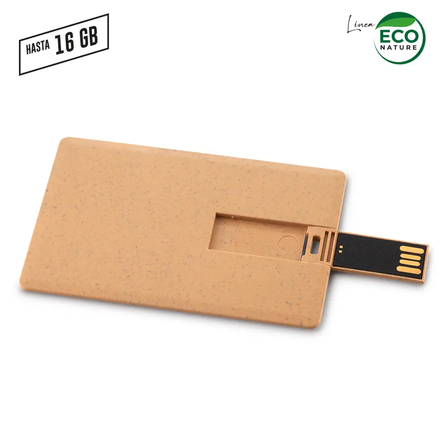 MEMORIA USB CREDIT CARD ECO personalizado con logo - Promall Colombia
