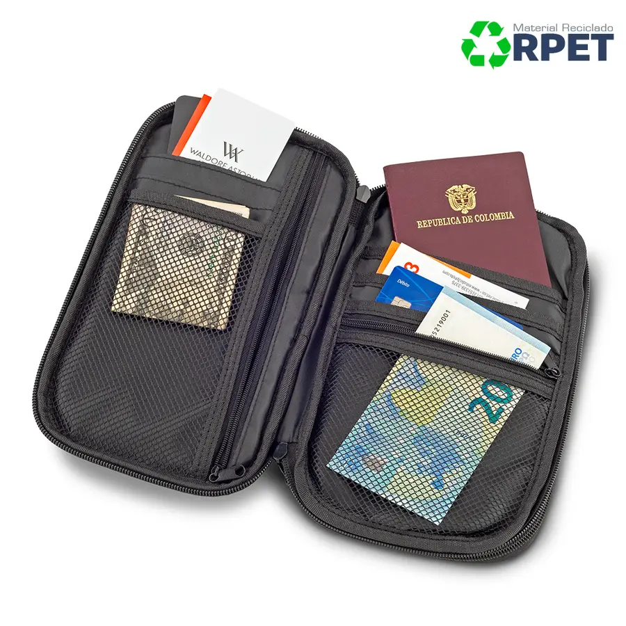 Portadocumentos de Viaje y de Cables RPET 10