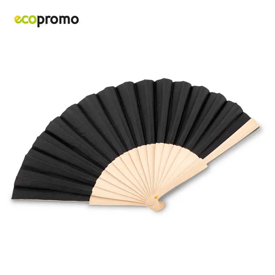 Abanico en Madera personalizado con logo - Promall Colombia