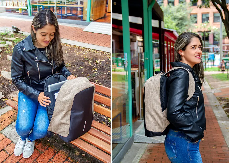 Morral Antirobo Neruda 17 Lts. 20