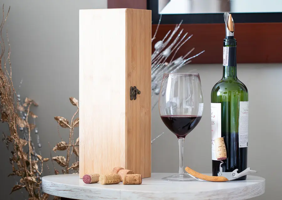 Caja de Bamboo para una Botella 5