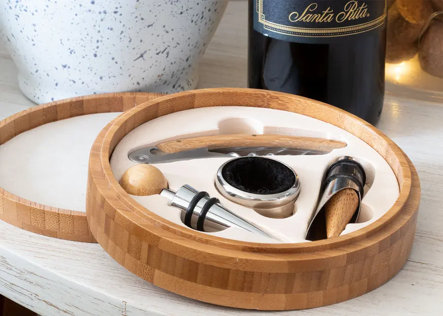 Caja Circular en Bamboo 4