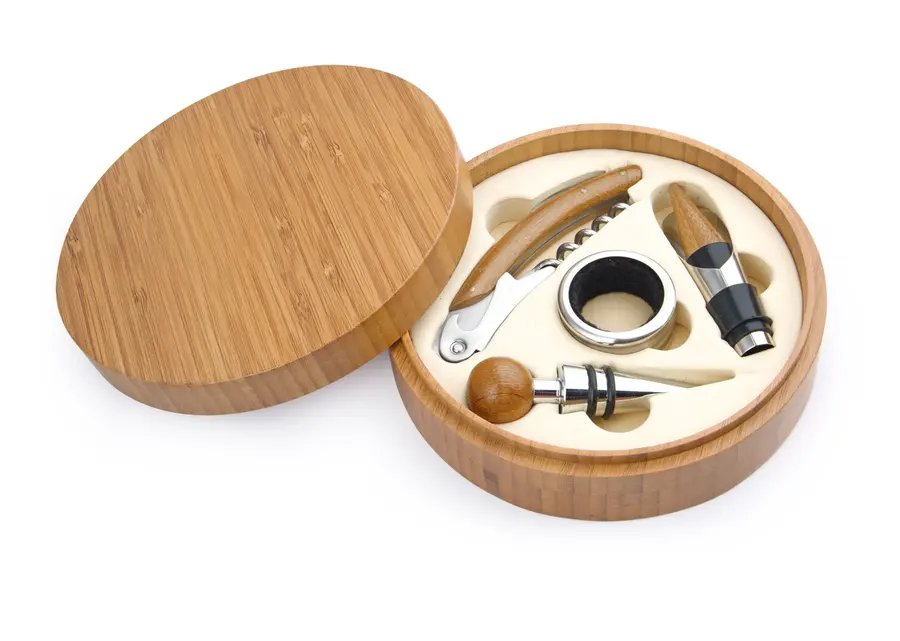 Caja Circular en Bamboo