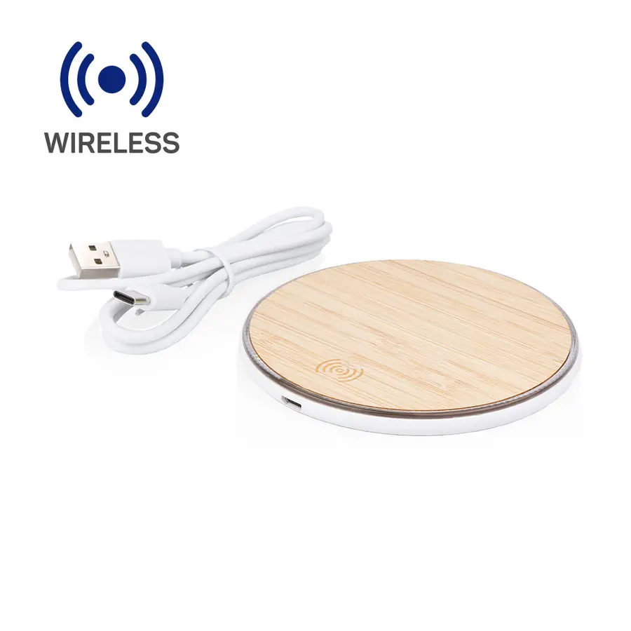 Cargador Wireless Bambú 2