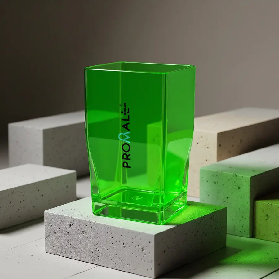 Vaso Cuadrado 7oz Cristal - Produccion Nacional