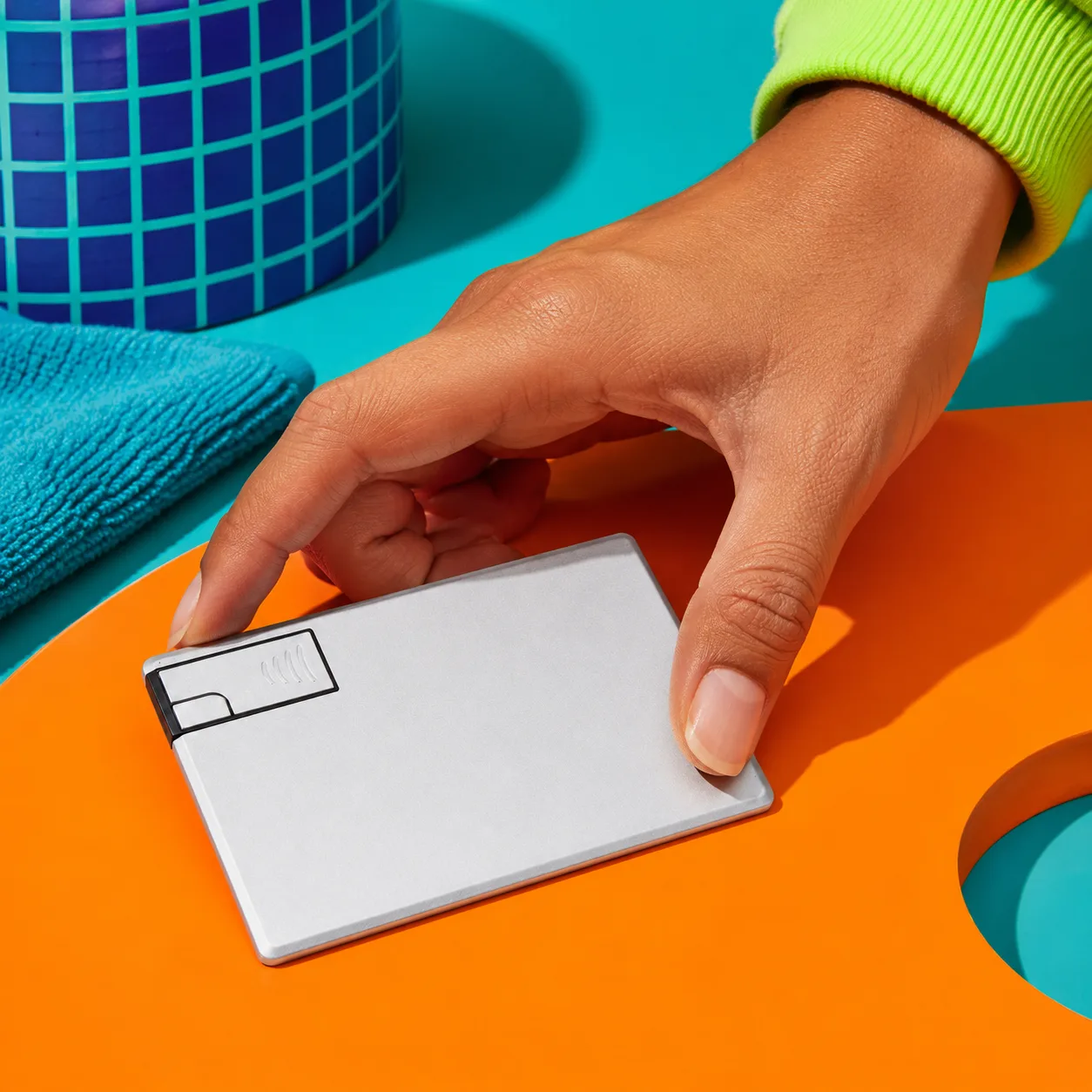 Memoria USB Card de Aluminio 2 GB