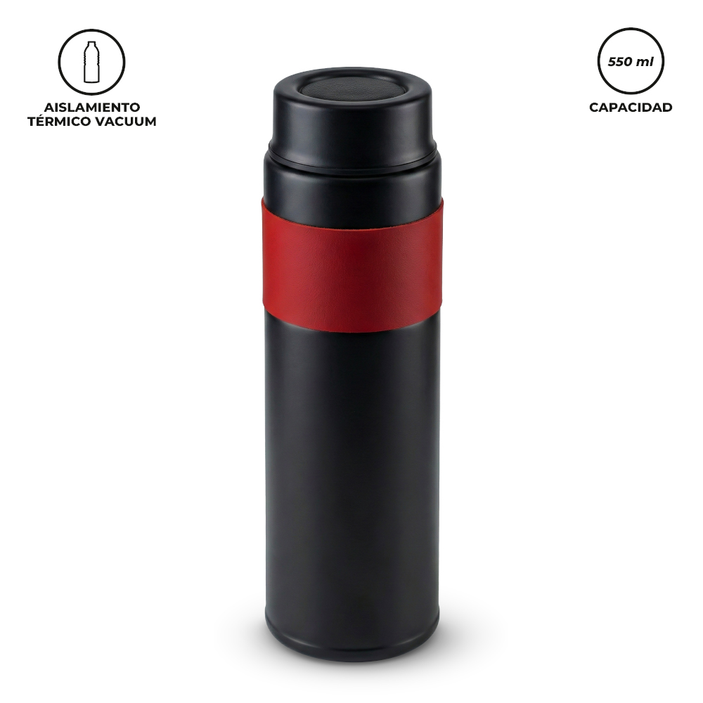 Botilito Metálico Concord Negro 550 ml