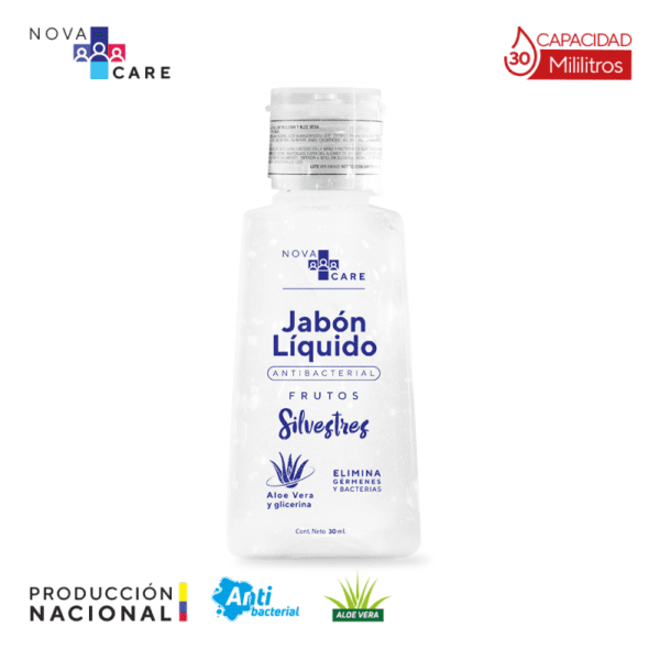 JABÓN LÍQUIDO ANTIBACTERIAL 30 ML.