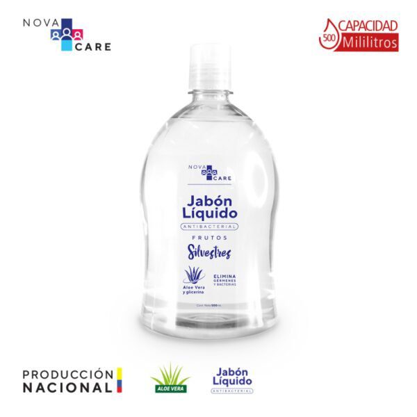 JABÓN LÍQUIDO ANTIBACTERIAL FRUTOS SILVESTRES 500 ML.