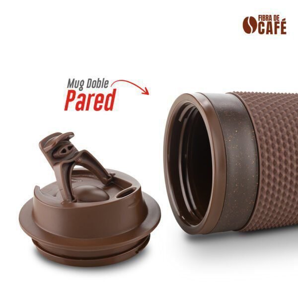 Mug Plástico en café 500ml