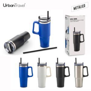 Mug Metálico y Plástico Chester Urban Travel 900ml