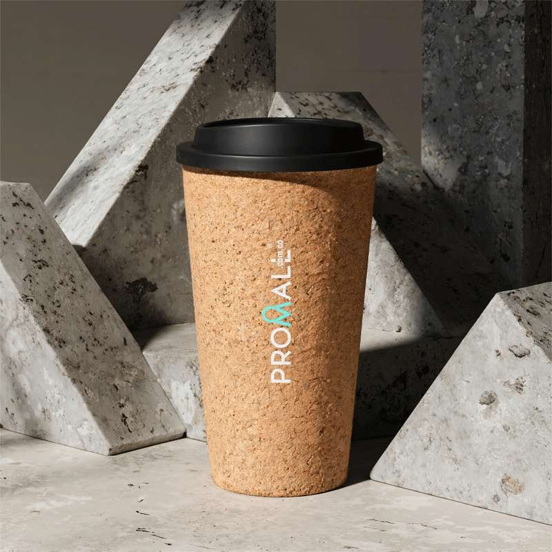 Mug Plastico con Corcho 16Oz