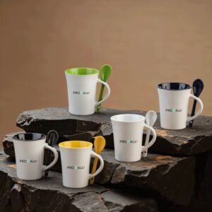 MUG CERAMICA CON CUCHARA TRUMP 10OZ