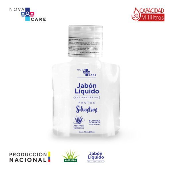 JABÓN LÍQUIDO ANTIBACTERIAL FRUTOS SILVESTRES 30 ML.