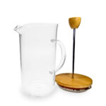 Cafetera en Vidrio y Bambú 600ml