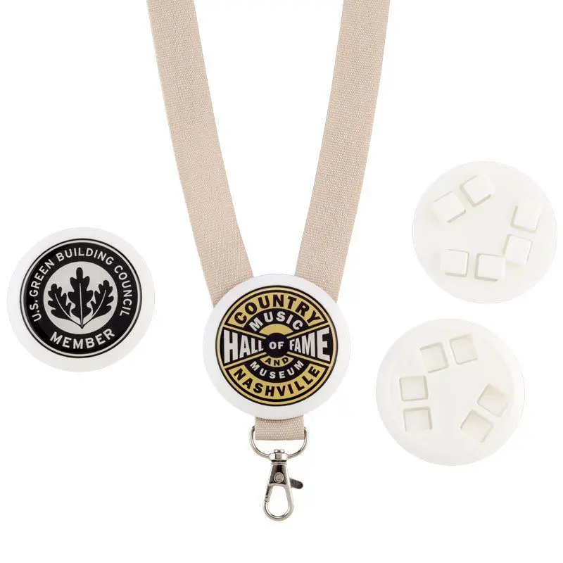 Botón plástico para portacarnet