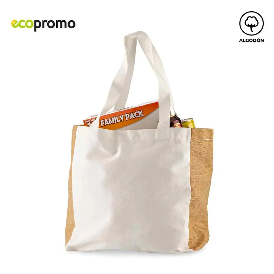 BOLSA EN ALGODÓN Y YUTE